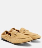 Gucci Horsebit GG suede loafers