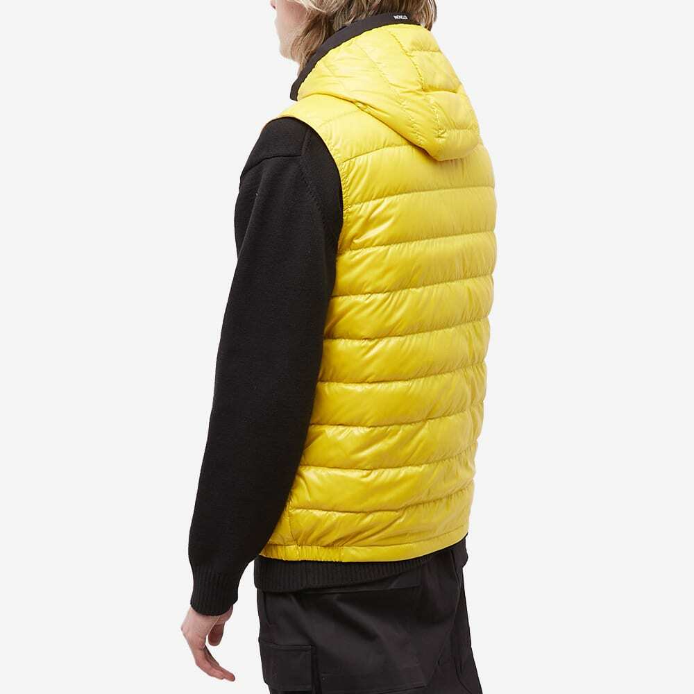 Moncler Men's Ragot Hooded Down Gilet in Yellow Moncler