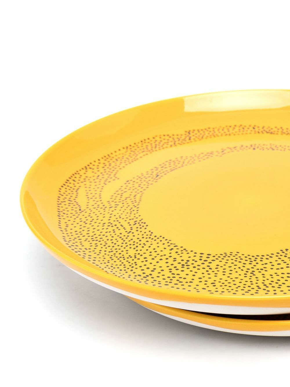 Serax Yellow Sunny Swirl Dots Plate Set