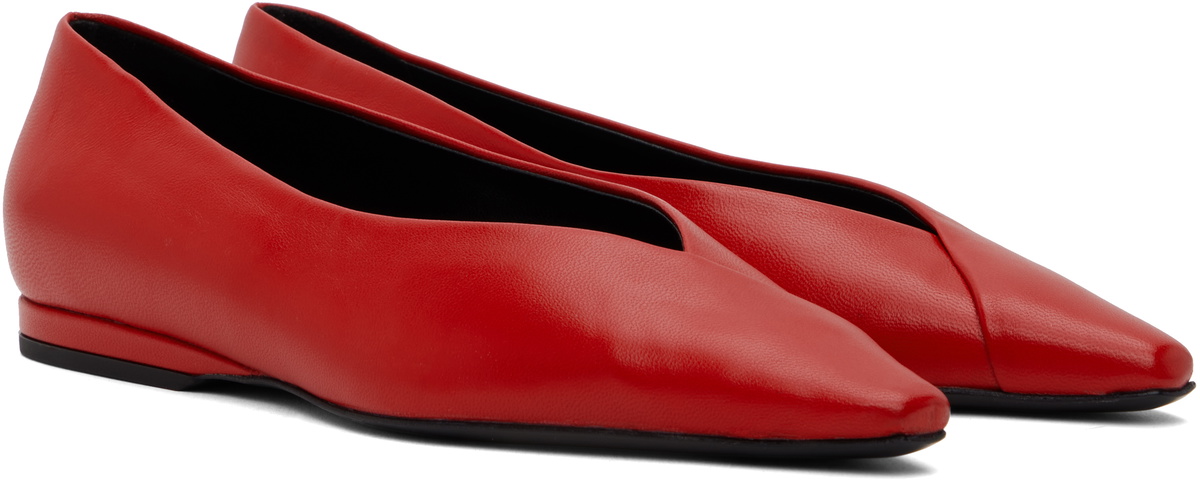 Loulou Studio Red Barsi Ballerina Flats