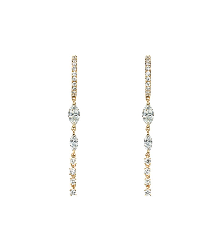Photo: Anita Ko Olympia 18kt gold drop earrings with diamonds