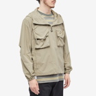 Uniform Bridge Men's Utility Anorak Jacket in Beige