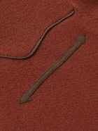 Guest In Residence - Western Felt-Trimmed Cashmere Shirt - Orange