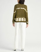 Roberto Collina Womens Sweater Military in Green