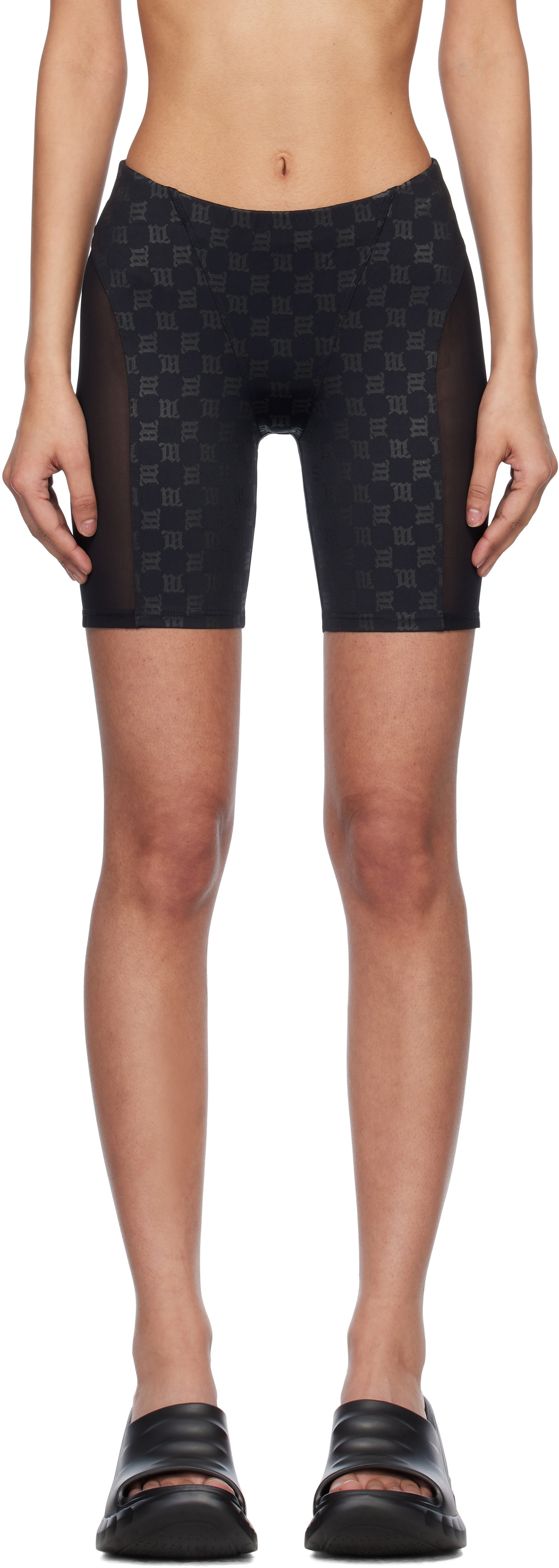 MISBHV Black Shape Up Shorts