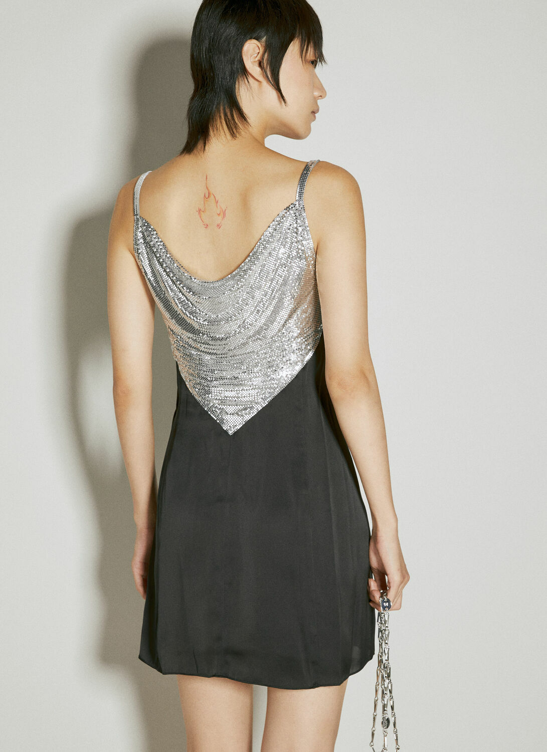 Rabanne Contrast Panel Mini Dress