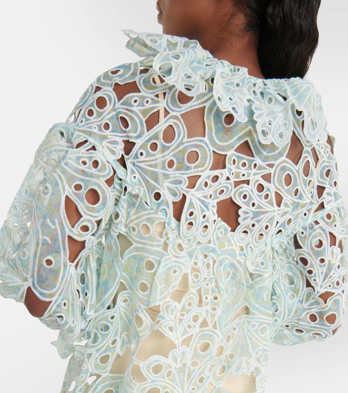 Susan Fang Broderie anglaise minidress