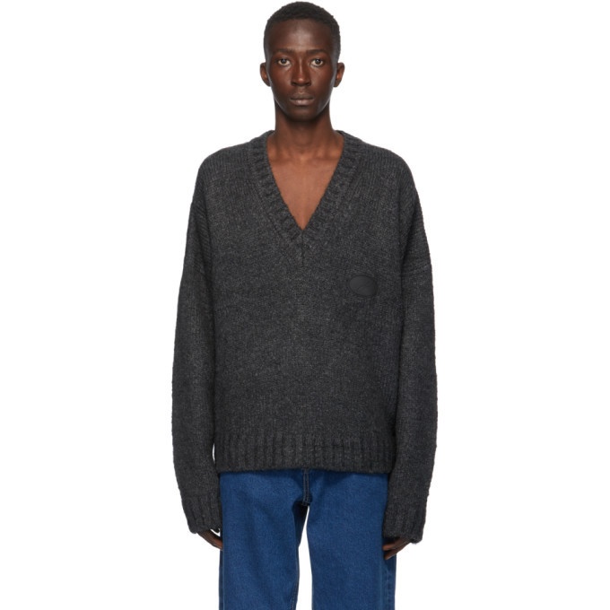 Photo: We11done Grey Mohair Oversized Sweater
