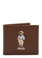 Polo Ralph Lauren Bear-embroidered Leather Wallet - Brown - One Size | Sale for Rewards Members