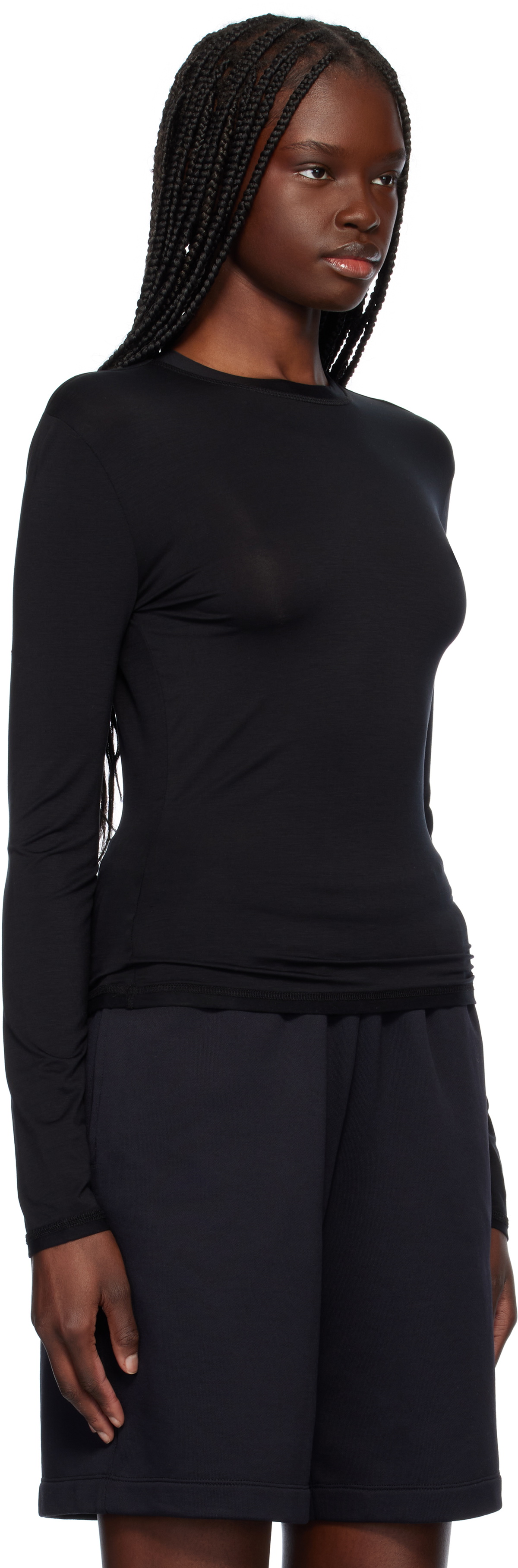 CDLP Black Lightweight Long Sleeve T-shirt