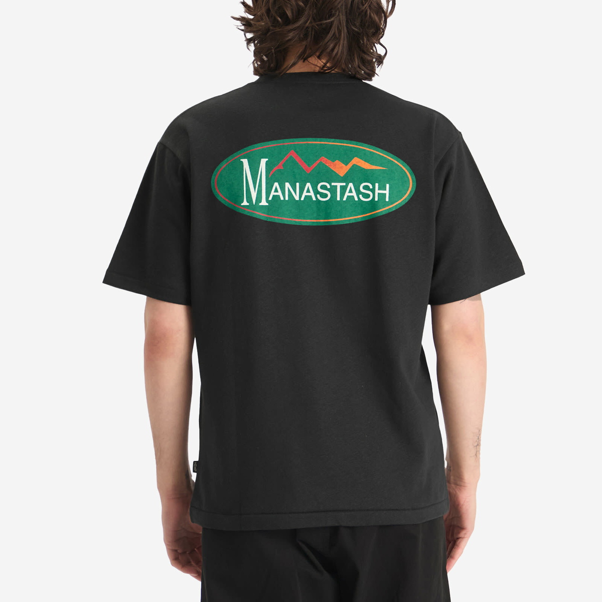 Manastash Men's Hemp Original Logo T-Shirt in Black