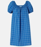 Faithfull Costa plaid cotton minidress