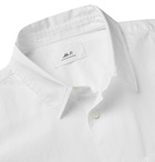 Mr P. - Slim-Fit Cotton-Poplin Shirt - White