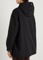 Herno Hooded Belted Shell Jacket Black