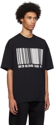 VTMNTS Black Barcode T-Shirt