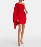 Solace London Layne draped asymmetric minidress