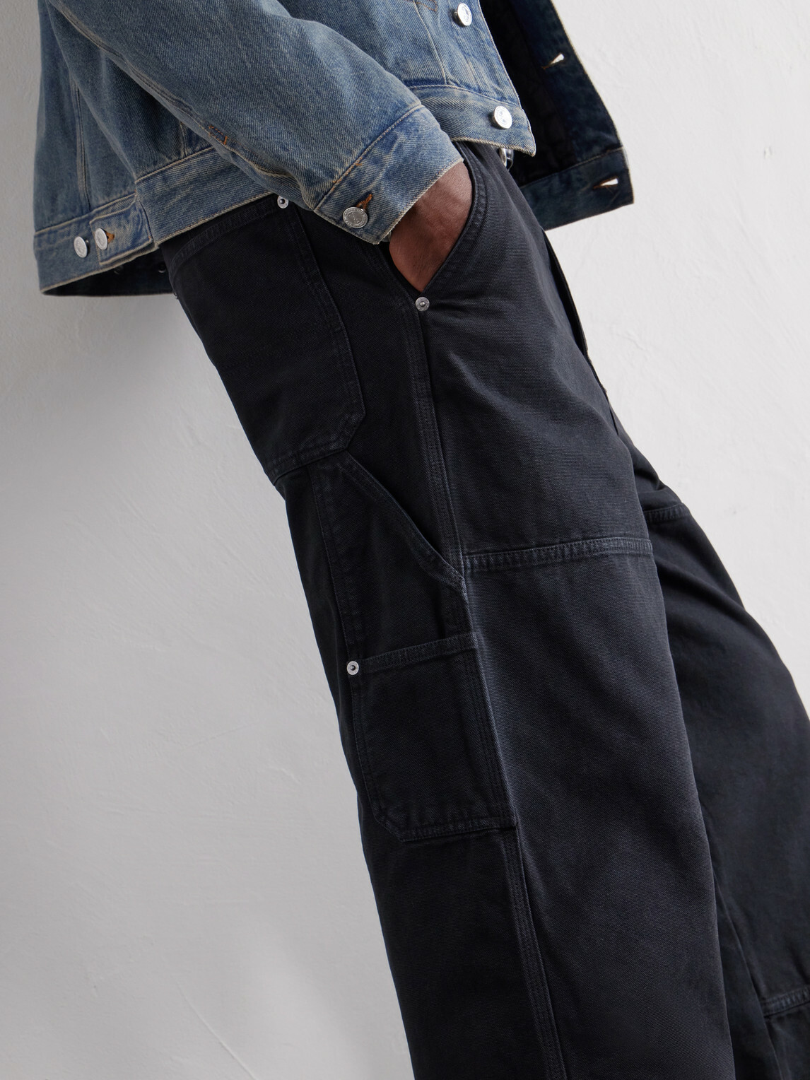 A.P.C. - Don Wide-Leg Panelled Jeans - Black