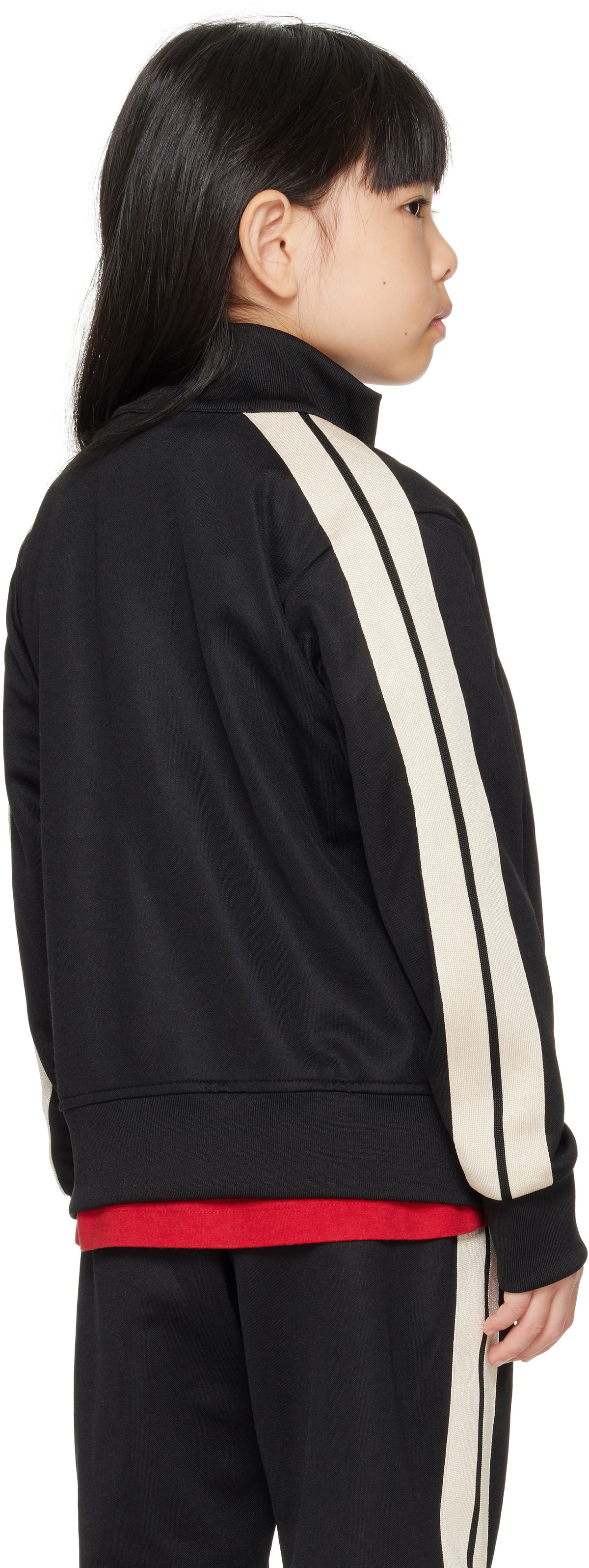 Palm Angels Kids Black Logo Track Jacket