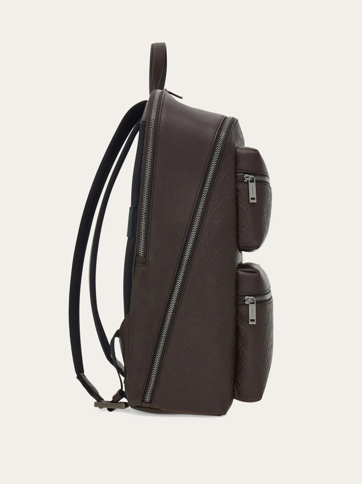 Ferragamo Mens Ferragamo Monogram backpack in Brown
