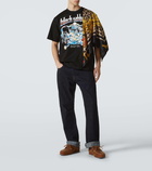 Junya Watanabe Black Sabbath caped cotton jersey T-shirt