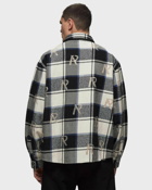 Represent All Over Initial Flannel Shirt Blue/Beige - Mens - Overshirts