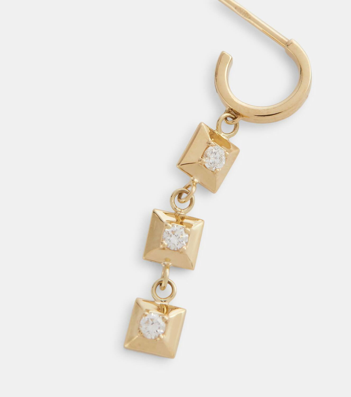Special Order - Mini EÉRA Single Earring in 18-karat Gold with Diamonds