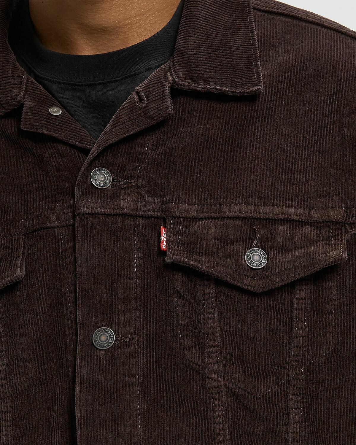 Levis THE TRUCKER JACKET Brown Mens Denim Jacket