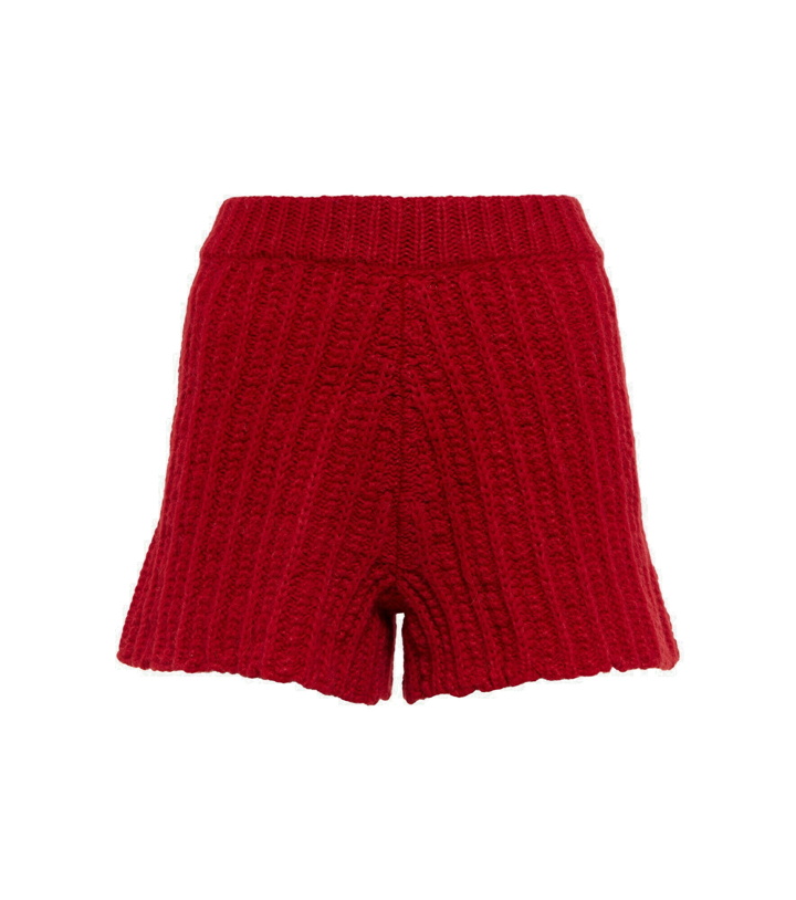 Photo: Alanui - Ribbed-knit alpaca-blend shorts