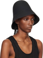 TOTEME Black Paper Sun Bucket Hat