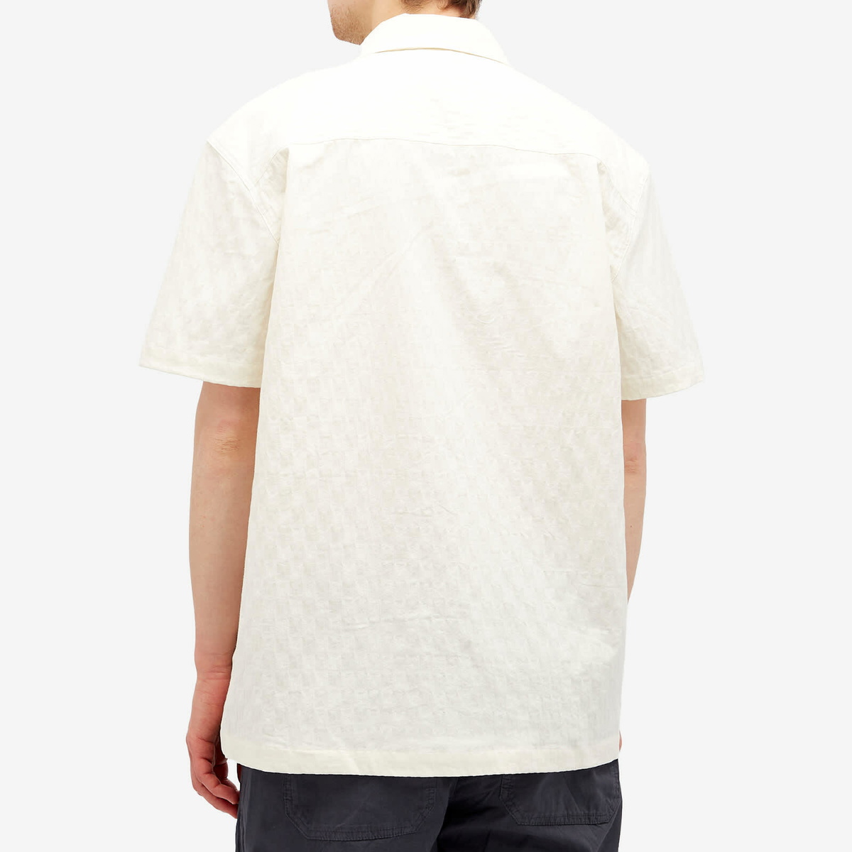 Palmes Men's Garden Short Sleeve Shirt in Off-White