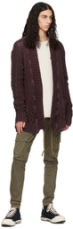 Greg Lauren Off-White Flat Back Thermal Sweatshirt
