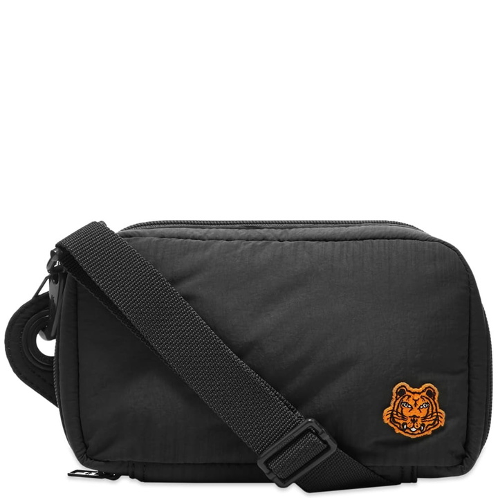 Photo: Kenzo Men's Tiger Crest Shoulder Bag in Black