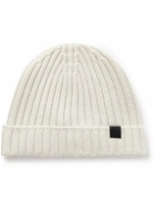 TOM FORD - Ribbed Cashmere Beanie - White
