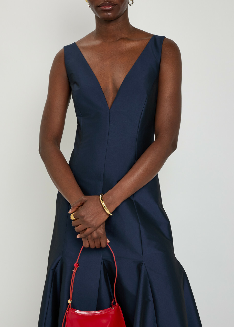 Bernadette Aurelia Taffeta Gown Navy