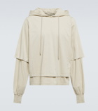 DRKSHDW by Rick Owens - Layered cotton hoodie