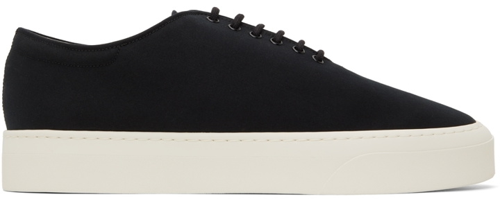 Photo: The Row Black Dean Lace-Up Sneakers