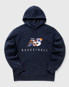 New Balance Hoops Classic Court Hoodie Blue - Mens - Hoodies