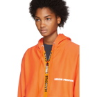 Heron Preston Orange Handle Zip Hoodie