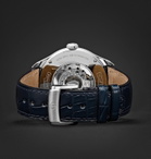 Baume & Mercier - Clifton Automatic 43mm Stainless Steel and Alligator Watch, Ref. No. 10449 - White