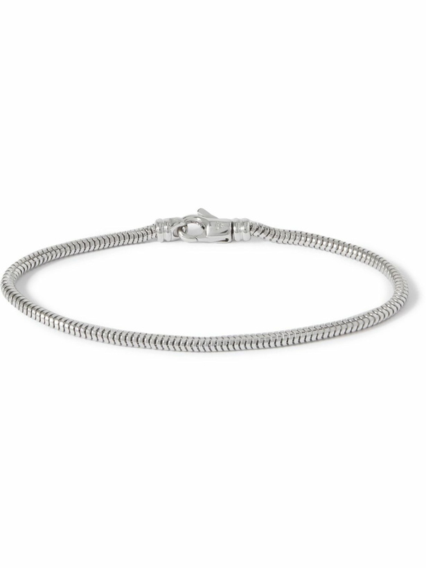 Photo: Tom Wood - Rhodium-Plated Sterling Silver Chain Bracelet - Silver