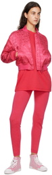 Moschino Pink Zip Bomber Jacket