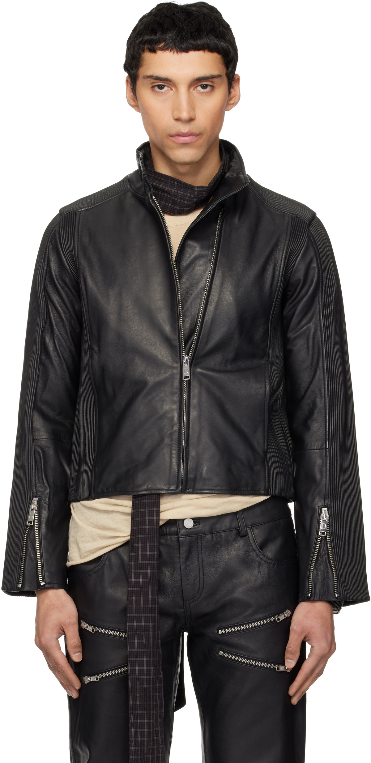 Deadwood Black Velar Leather Jacket Deadwood