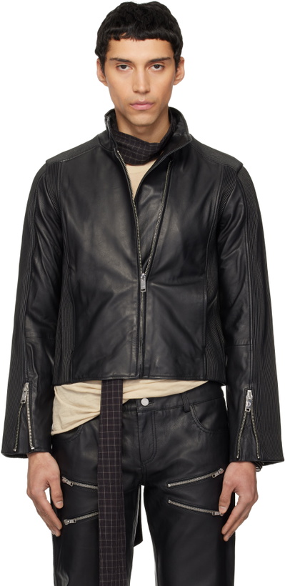 Photo: Deadwood Black Monza Leather Jacket