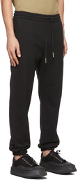 Solid Homme Black French Terry Lounge Pants