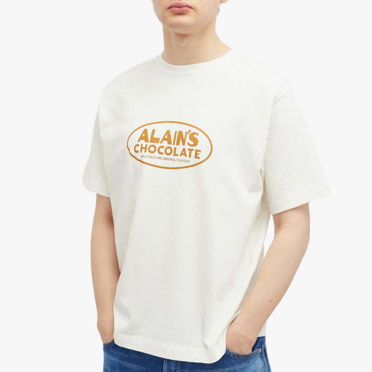 Ordinary Fits Men's Alain Printed T-Shirt in Off-White