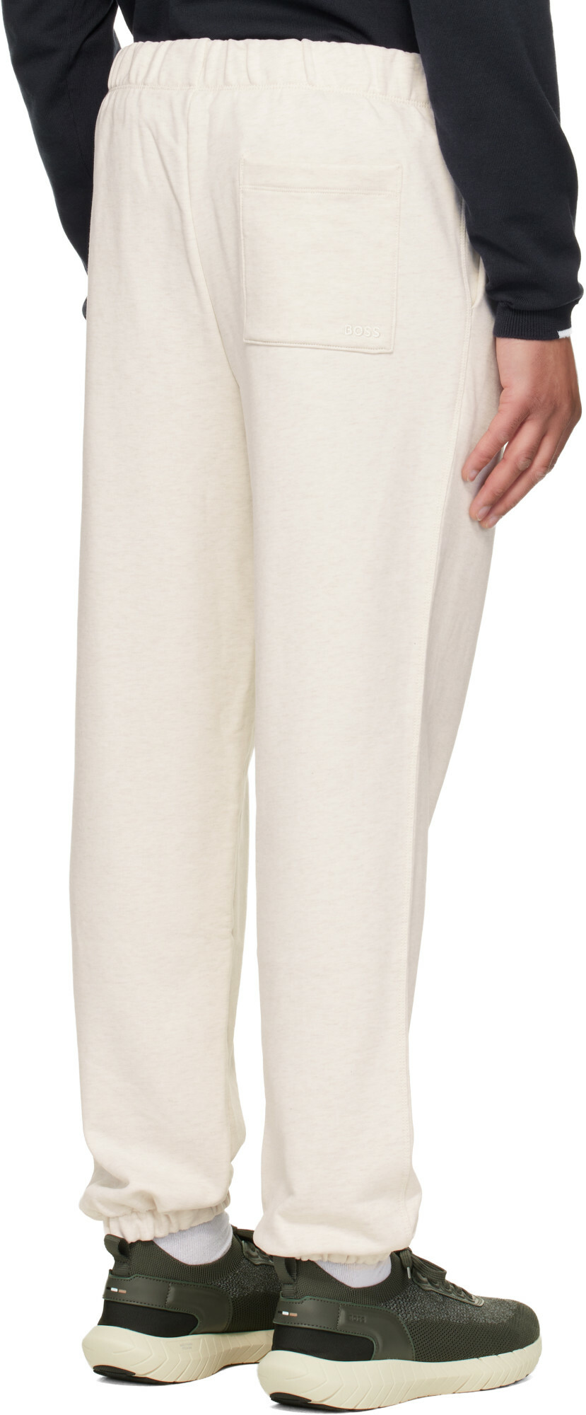 BOSS Off-White Drawstring Sweatpants