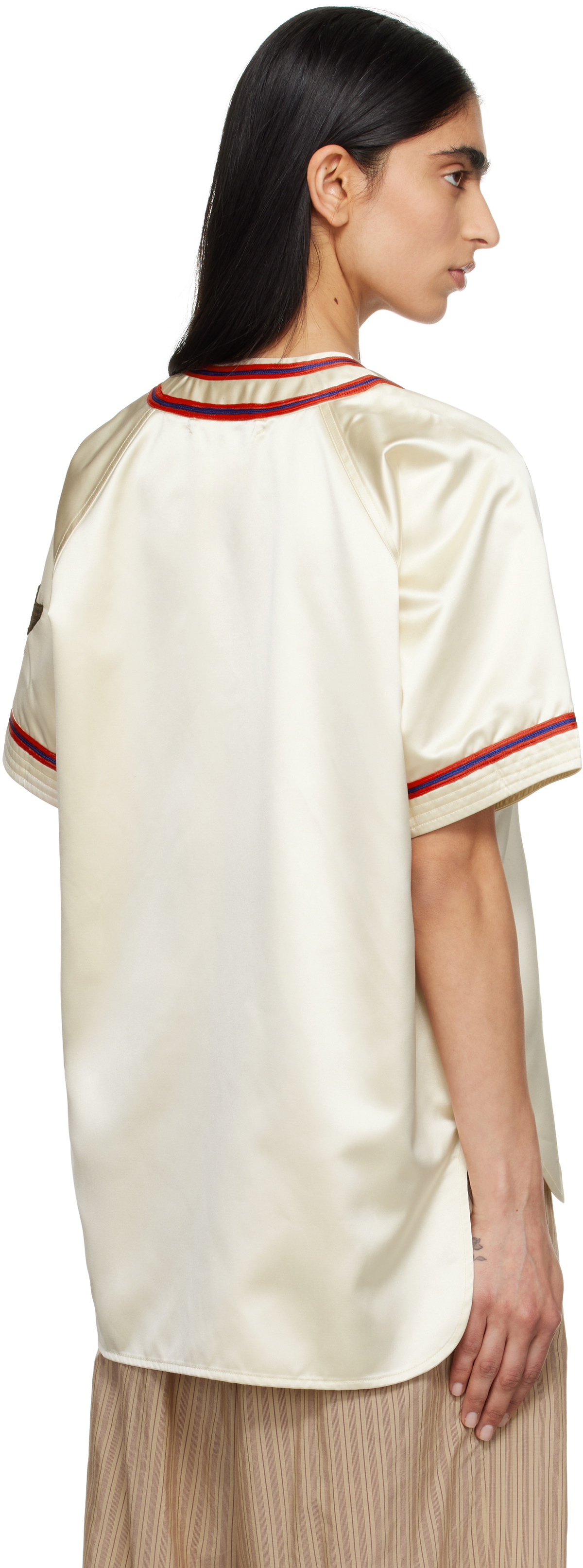 Bode Off-White Redtail Baseball Shirt