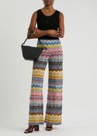 Missoni Zigzag Embellished Metallic Knitted Trousers Multicoloured