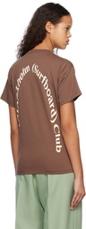 Stockholm (Surfboard) Club Brown Back Print T-Shirt