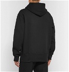 Bottega Veneta - Logo-Print Fleece-Back Cotton-Blend Jersey Hoodie - Black